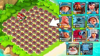 Boom Beach EVERY TROOP vs All Mortar Base [upl. by Baerman]