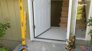 Jeld Wen Front Door Installation  Really crappy products and craftsmanship PART 1 [upl. by Tay]