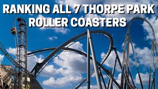 Ranking ALL 7 THORPE PARK Roller Coasters [upl. by Aronel130]