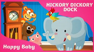 Hickory Dickory Dock  Childrens Song with Lyrics  Animated Cartoon [upl. by Claire490]