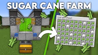 Minecraft EASY Sugar Cane Farm  Tutorial 119 [upl. by Sirod]