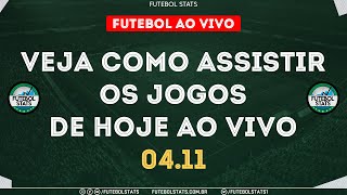 Jogos de Hoje  Onde Assistir Futebol Ao Vivo na TV  Guia dos jogos Internet Online  0411 Futemax [upl. by Galloway]