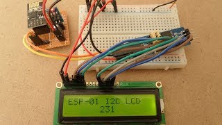 ESP8266 ESP01 with I2C LCD [upl. by Naj534]