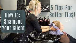 How To Shampoo Your Client StepByStep [upl. by Anaet175]