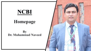 Bioinformatics NCBI Home Page  Lecture 1 Part 1 by Dr Muhammad Naveed [upl. by Noyahs954]