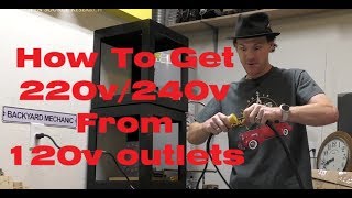 How To Get 220V240V From Two 120V Outlets No Electrical Panel Work Required [upl. by Adyan835]