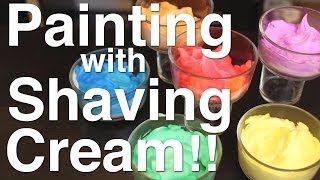 Painting with Shaving Cream Part 1 [upl. by Tnomed386]