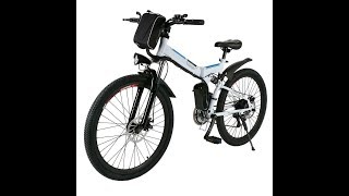 Ancheer folding electric mountain bike unboxing and review [upl. by Schaper]