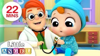 Going To The Doctor  More Little Angel Kids Songs amp Nursery Rhymes [upl. by Aneetsyrk]