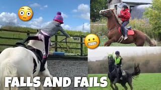 horse FALLS amp FAILS  Subscriber Edition  equinemollie [upl. by Nahaj]