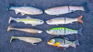 Buyers Guide Big Swimbaits Glide Baits and Swimbait Rods [upl. by Eixam]