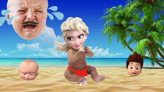 WRONG Heads Learning Colors With Paw Patrol Disney Frozen Elsa Bubble Guppies Boss Baby Finger Famil [upl. by Glover]