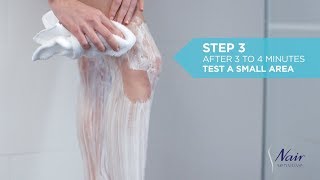 How to use Nair Sensitive Hair Removal Shower Cream  Nair Australia [upl. by Sunny84]