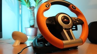 Speedlink Drift OZ  PC Racing Wheel Review [upl. by Anerul]