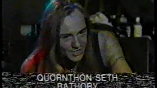 QUORTHON introducing Bathorys promo video on MTV 1990 [upl. by Adamski306]