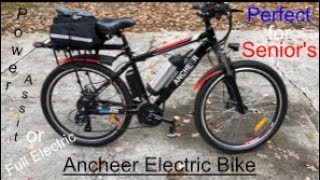 Ancheer Electric Mountain Bike Great for Seniors too [upl. by Anastatius]