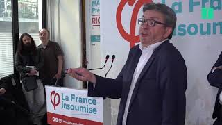 JeanLuc Mélenchon énervé après une question sur sa vie privée [upl. by Hgierb]