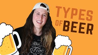 Types of Beer BECOME A BEER GOD OF KNOWLEDGE in 4 Minutes [upl. by Kcirdahc]