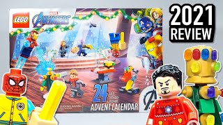 LEGO Marvel the Avengers Advent Calendar 76196  2021 Set Review [upl. by Haral]