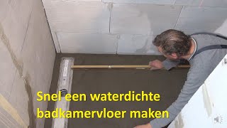 Snel een waterdichte badkamervloer maken [upl. by Edan136]