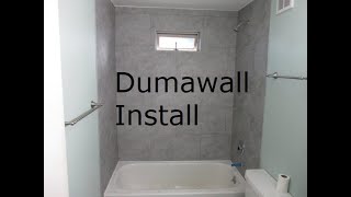 How to Install Dumawall System for a Bathtub Shower Surround  DIY [upl. by Yonita5]