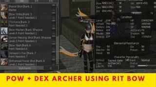 🎮POW  DEX Archer  Using Rit Bow  Skill Build  RAN Online [upl. by Aniham]