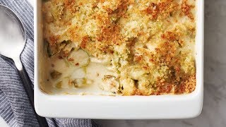 Cheesy Brussels Sprouts Casserole  Betty Crocker Recipe [upl. by Juline883]