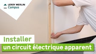 Comment installer un circuit électrique apparent  Leroy Merlin [upl. by Amerak893]