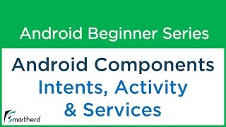 19 Android Tutorial  Application Components  ACTIVITY SERVICE INTENTS [upl. by Ayalahs]