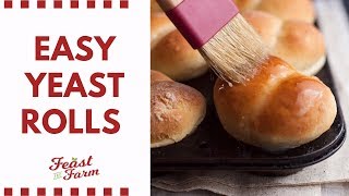 How to make easy yeast rolls [upl. by Nonnairb970]