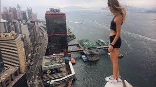 PEOPLE FALLING FROM HEIGHTS COMPILATION  PARKOUR GONE WRONG [upl. by Icyac]