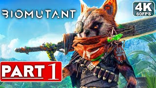 BIOMUTANT Gameplay Walkthrough Part 1 4K 60FPS PC  No Commentary FULL GAME [upl. by Nelyahs637]