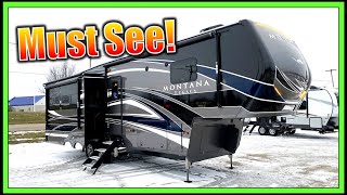 LOADED Legacy 2021 Montana 3120RL or 3121RL Luxury Fifth Wheel RV Review [upl. by Lupee371]