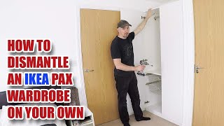 How to Dismantle an IKEA Pax Wardrobe by yourself [upl. by Newmann536]