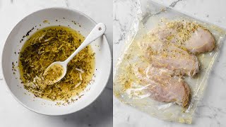 Quick Lemon Chicken Marinade  20 Minute Recipe [upl. by Kcirded]