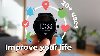 How a smartwatch can change your life 20 Uses Benefits amp Wear OS Apps ⌚ [upl. by Efinnej]