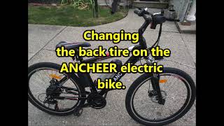 ANCHEER electric bike change back tire WHAT YOU NEED TO KNOW [upl. by Stinson]