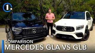 2021 Mercedes GLA vs GLB Comparison Review What Are The Differences [upl. by Yral880]