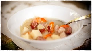 Cabbage Soup  Kapusniak  Anias Polish Food Recipe 35 [upl. by Dnar]