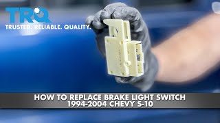 How to Replace Brake Light Switch 19942004 Chevy S10 [upl. by Adroj]