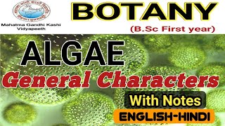 General Characteristics of AlgaeAlgae General FeaturesBSc 1st year [upl. by Som]