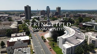 Springfield Massachusetts  4K Drone Tour [upl. by Noit]