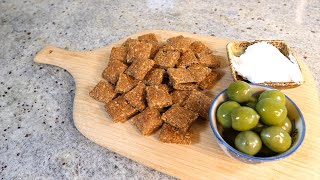 Keto vegan flaxseed crackers  Easy keto vegan recipes [upl. by Onailerua296]