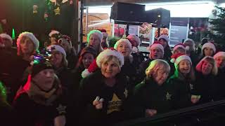 WHAT CHRISTMAS MEANS TO ME Rock Choir at Birkdale Lights Switch On 1st December 2024 [upl. by Ibib843]