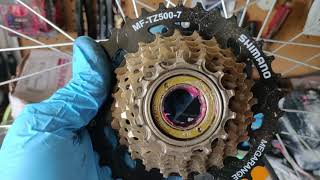 Ancheer Electric Bike rear wheel removal  change the gearset or change the rear tire [upl. by Nytsud]