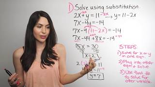 Solving Systems of Equations Substitution Method NancyPi [upl. by Garin517]