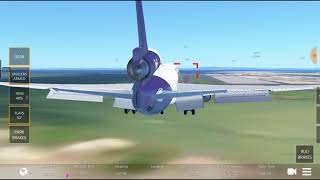 Infinite flight global MD11 FedEx Express flight 80 crash landing in Tokyo Japan Part 2 [upl. by Lewin]