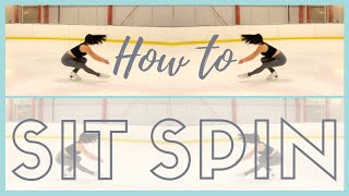 HOW TO DO A SIT SPIN  Coach Michelle Hong [upl. by Vanzant923]