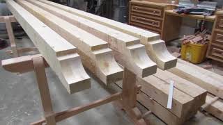 how to cut a 4x6 decorative rafter tail for Pavilion [upl. by Wallack]