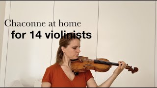 Chaconne at Home for 14 violinists [upl. by Riti]